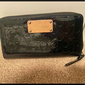 Kate Spade ♠️ Black Patent Leather Wallet
